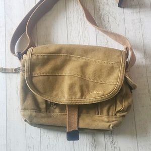LL Bean Canvas Flap Field Messenger Shoulder Bag